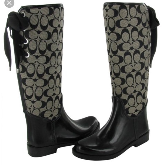 coach rubber boots